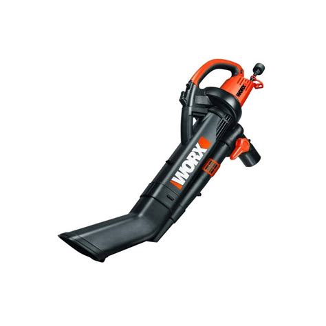 Worx 210 MPH 350 CFM Electric 12 Amp Leaf Blower/Mulcher/Vac with Metal Impeller-WG509 - The ...