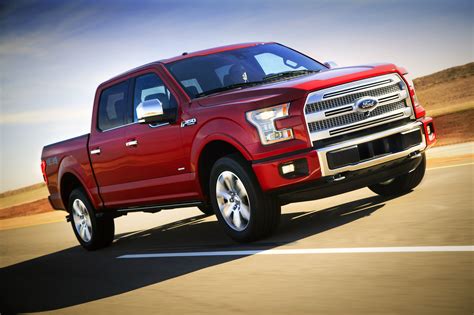 Red Ford F-150 crew-cab on road HD wallpaper | Wallpaper Flare