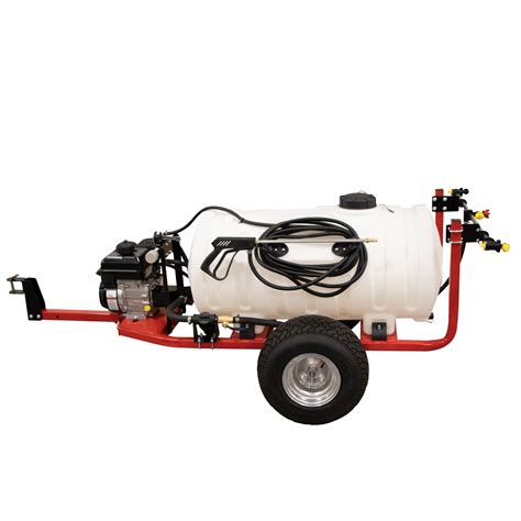 FIMCO 65 Gallon Trailer Sprayer with 4 Roller Pump and Broadcast Nozzles