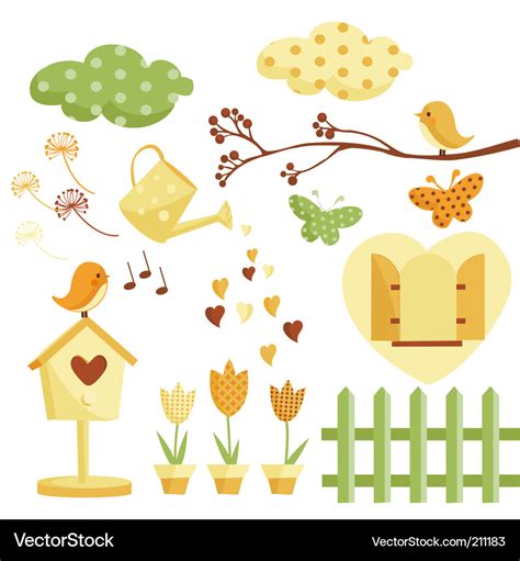 Garden Royalty Free Vector Image - VectorStock