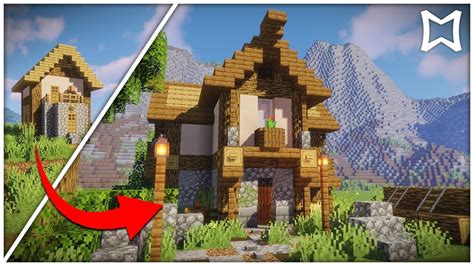 HOW TO TRANSFORM A 1.14 VILLAGE HOUSE IN MINECRAFT - YouTube | Cute ...