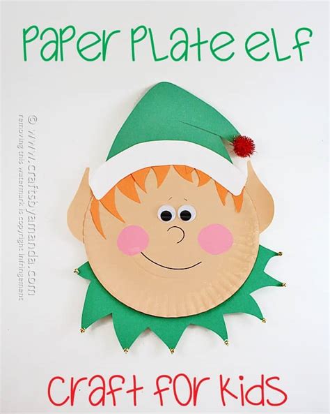 Paper Plate Elf - Crafts by Amanda