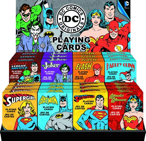 MAY168872 - DC COMICS II 24PC PLAYING CARD ASST W/ DISPLAY - Previews World