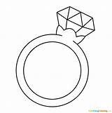 Diamond Ring Coloring Page sketch template