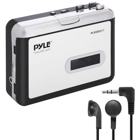 Pyle Home Portable Cassette Player and MP3 Converter & PCASRSD17