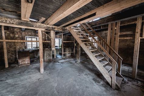 Old Abandoned Watermill Interior Stock Image - Image of inside, building: 111345993