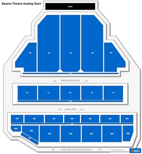 Beacon Theater Nyc Interactive Seating Chart | Elcho Table