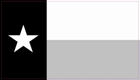 4.25in X 2.5in Black and White Texas Flag Stickers Vinyl Vehicle Decals