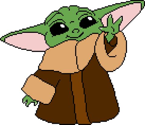 Baby yoda grogu contest pixel art