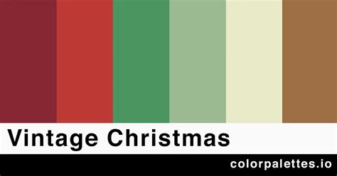 Vintage Christmas Color Palette - Color Palettes
