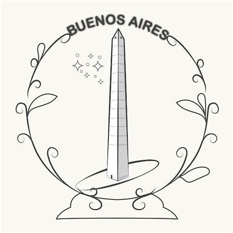 Premium Vector | Vector illustration of Obelisco Buenos Aires with ...