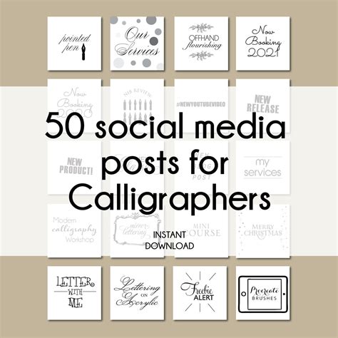 Social Media Quotes for CALLIGRAPHERS / Calligrapher Marketing — Calligraphy by CT