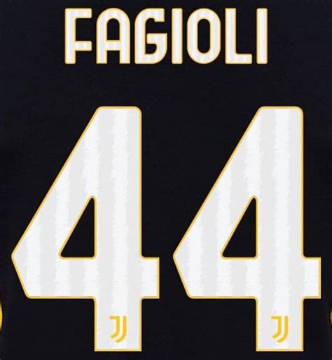 2023-24 Juventus FAGIOLI 44 Home Shirt Official Player Issue Size Name ...