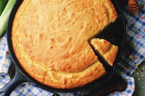 Rich, Southern-Style Cornbread in a Cast-Iron Skillet | Recipe | Sweet cornbread, Corn bread ...