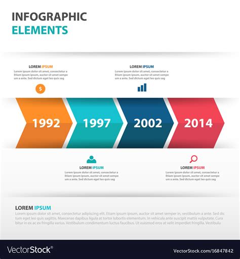 Arrow Timeline Infographic