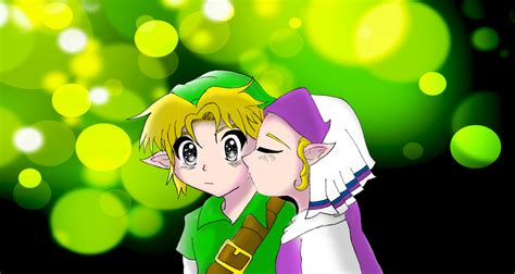 Link and zelda kiss by rodneywoof on DeviantArt