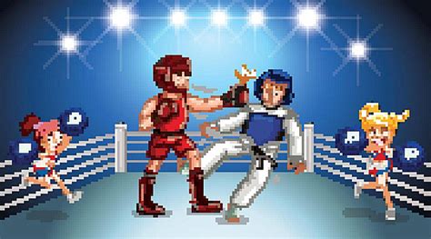 Background Scene Of Boxing Ring With Stadium Sport Boxing Ring Clip Art Vector, Sport, Boxing ...