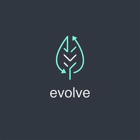 Flat Logo Design on Instagram: “Evolve logo 🍂 • Design by @calebwest.co • Follow us for your log ...