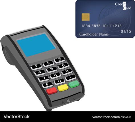 Credit card reader Royalty Free Vector Image - VectorStock