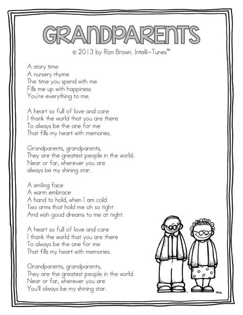 Poems For Grandparents Day Free Printable