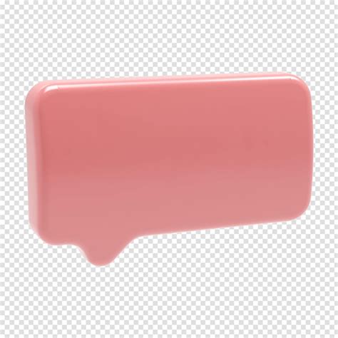 Premium PSD | Chat bubbles or speech bubble icon website ui on pink ...
