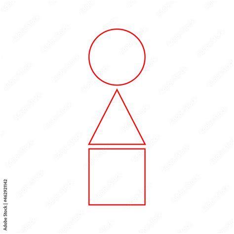 Circle Triangle Square Icon Logo Symbol Background Vector Illustration Stock Vector | Adobe Stock