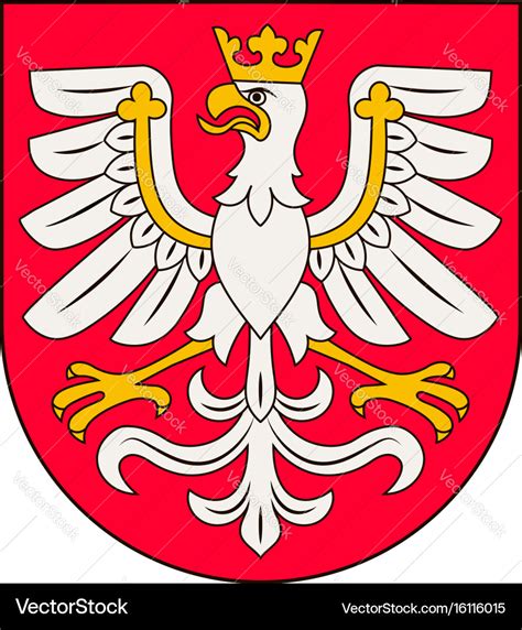 Coat of arms lesser poland voivodeship Royalty Free Vector