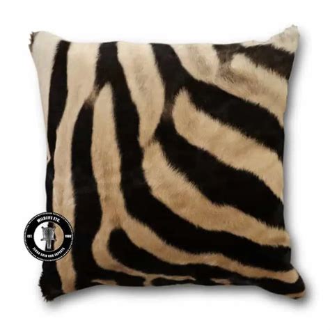 Zebra Skin Bolster Pillow 18 x 7 inches with Piping – Wildlife Etc