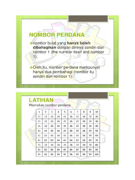 Nombor Perdana 1-100.Jpg | PDF