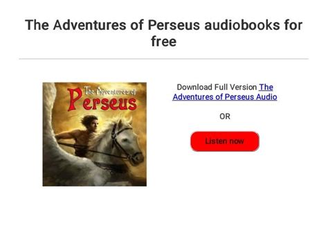 The Adventures of Perseus audiobooks for free