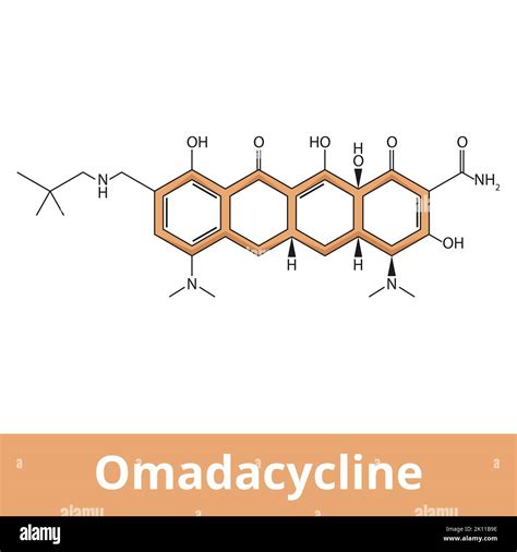 Omadacycline. Broad spectrum antibiotic medication used for treatment ...