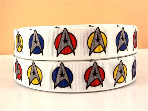 7/8" Star Trek Inspired Ribbon | Etsy, Stars, Star trek