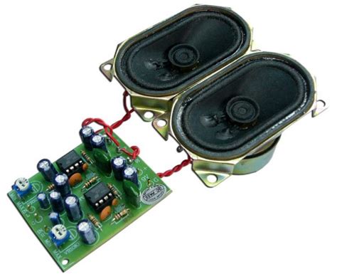 Mini Audio Amplifier Kit 2W+2W Stereo with Speakers | Electronic Kits