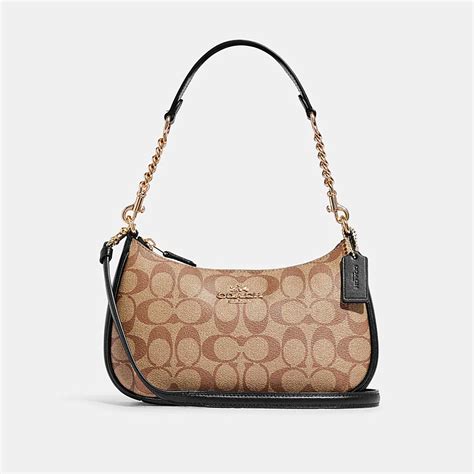 COACH: Teri Shoulder Bag In Signature Canvas