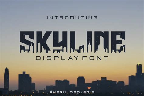 Skyline Font by Herulogo · Creative Fabrica