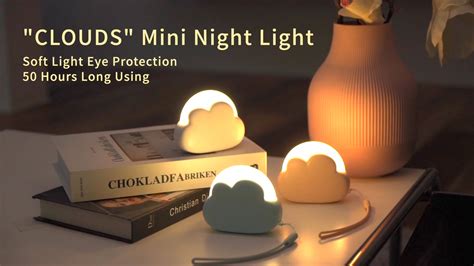 Original Design Cozy Cloud Stand Lamp Desktop Type C Reading Book Desk Table Led Usb Portable ...