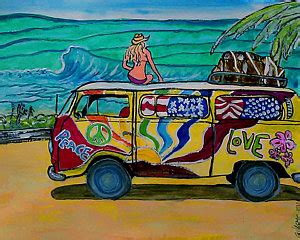 Hippie Van Painting at PaintingValley.com | Explore collection of Hippie Van Painting