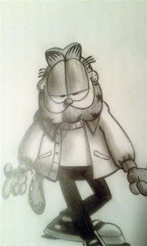 Original Garfield Pencil Drawing by the Artist Glen Cochrane 2019 on ...