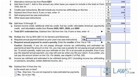 Learn How To Fill The Form 1040 ES Estimated Tax For | 2021 Tax Forms ...