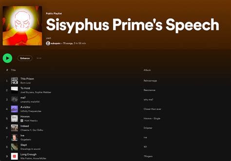 Sisyphus Prime's Speech (ULTRAKILL) : r/weirdspotifyplaylists