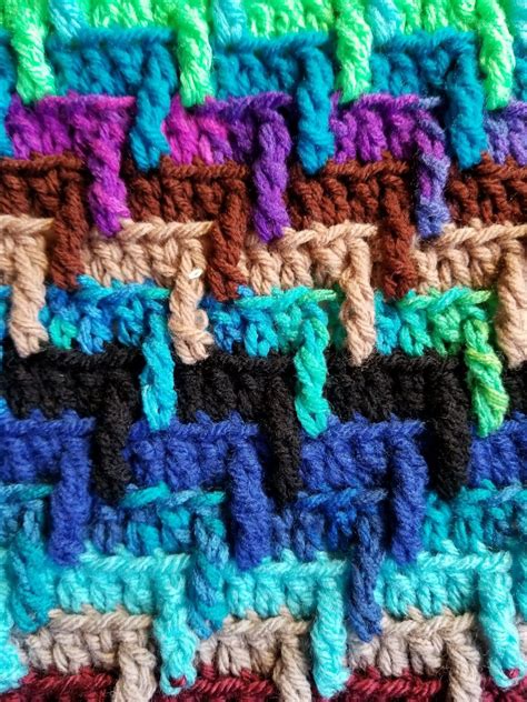 Scrap Yarn Stash-Buster Blanket Free Crochet Pattern | Crochet Instinct Crochet Afghan Patterns ...