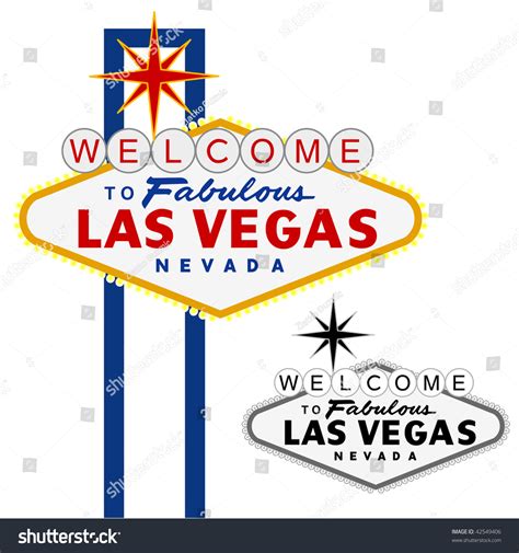 Vector Las Vegas Sign, Fully Editable - 42549406 : Shutterstock