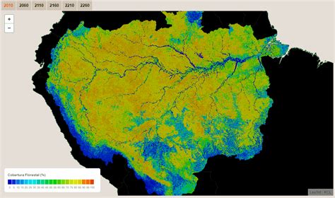 Amazon rainforest cover through time - Vivid Maps