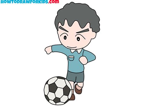 How to Draw a Soccer Player - Easy Drawing Tutorial For Kids