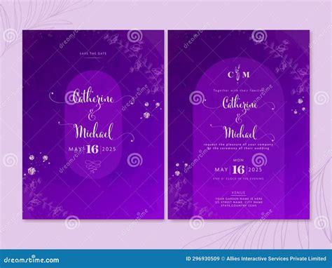 Double-Side Of Wedding Invitation Card With Maharashtrian Couple In Traditional Attire, Envelope ...