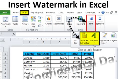 Watermark in Excel | Step by Step Guide to Insert Watermark