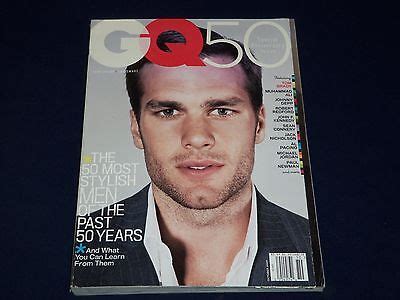 2007 OCTOBER GQ MAGAZINE - TOM BRADY COVER - 50TH ANNIVERSARY ISSUE - O 1027 | eBay