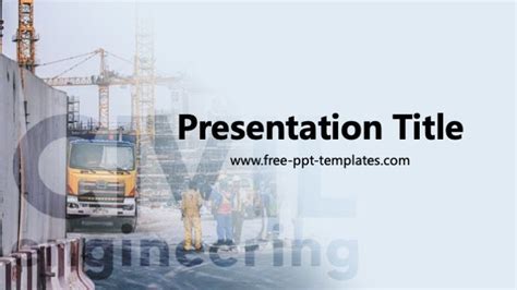 Civil Engineering PPT Template | Ppt template, Ppt, Civil engineering