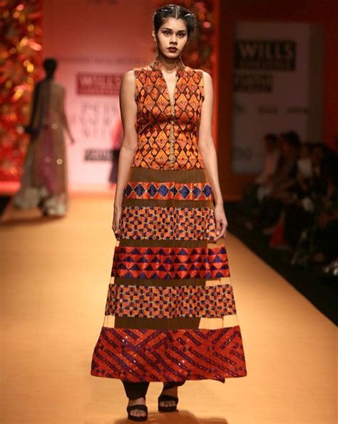 Manish Malhotra's phulkari dress design | India fashion week, India fashion, Indian fashion trends