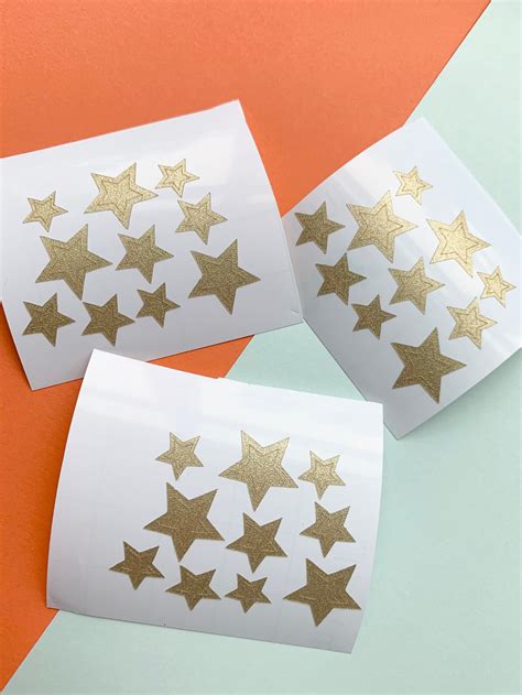 Gold Star Sticker Pack Gold Star Decal Pack Gold Star | Etsy